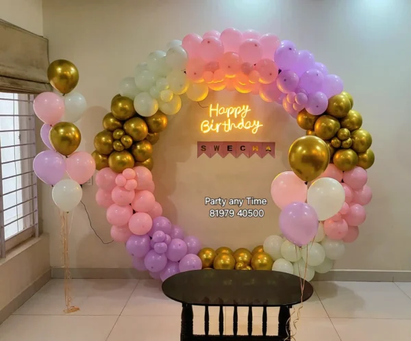 round arch and 20 helium Balloons