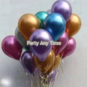 20 Chrome balloons