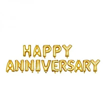 Happy anniversary foil balloons