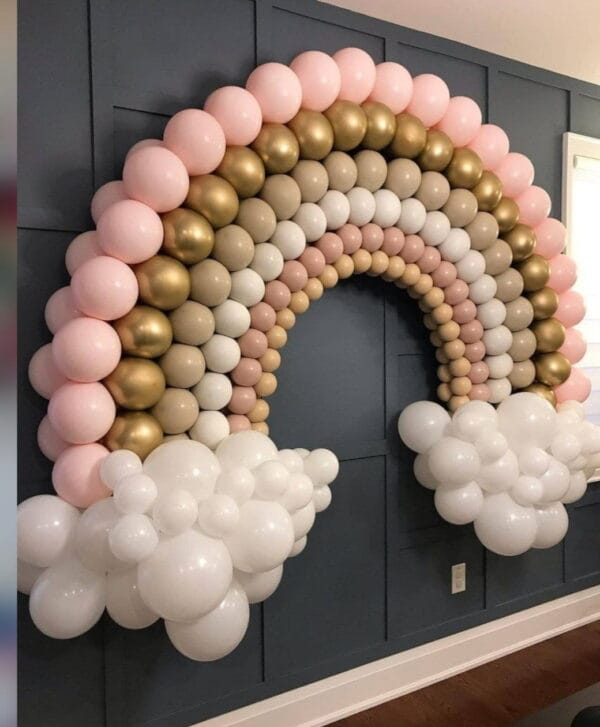 rainbow design decoration