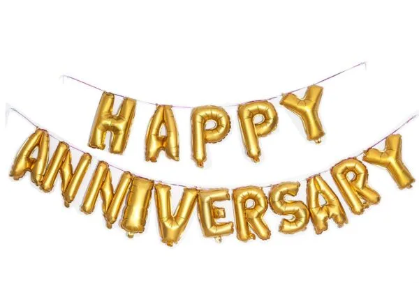 Happy anniversary foil balloons - Image 3