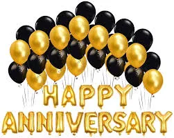 Happy anniversary foil balloons - Image 2