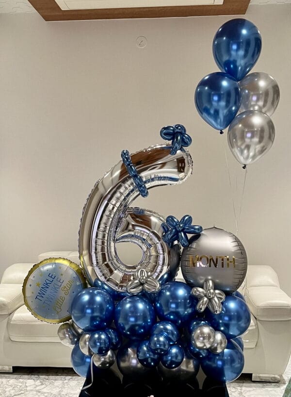6 number bouquet (customise decoration)